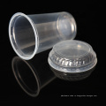 Изготовленные на заказ прозрачные пластиковые стаканчики смузи PP на 300 мл с крышкой купола